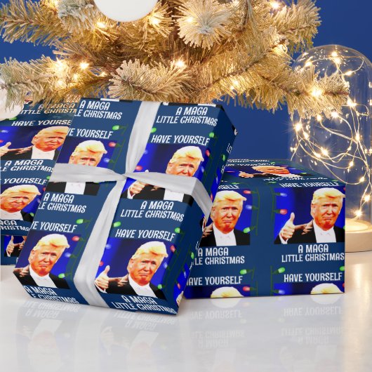 DONALD TRUMP-KAART VOOR WEEKBAAR Kerstmis Cadeaupapier (Feestdagen)