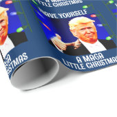 DONALD TRUMP-KAART VOOR WEEKBAAR Kerstmis Cadeaupapier (Rol Hoek)