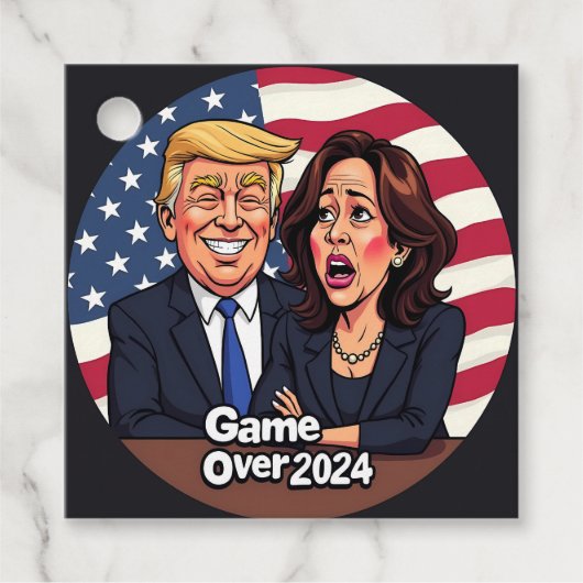 Donald Trump Kamala Harris Bedankjes Labels (Voorkant)