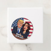 Donald Trump Kamala Harris Bedankjes Labels (In situ)