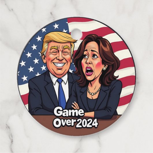Donald Trump Kamala Harris Bedankjes Labels (Voorkant)