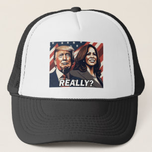 Donald Trump Kamala Harris echt? Trucker Pet