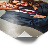 Donald Trump Kamala Harris Foto Afdruk (Hoek)