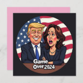 Donald Trump Kamala Harris Kaart (Voorkant / Achterkant)