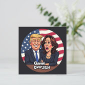 Donald Trump Kamala Harris Kaart (Staand voorkant)