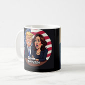 Donald Trump Kamala Harris Koffiemok (Voorkant links)