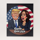Donald Trump Kamala Harris Legpuzzel (Verticaal)