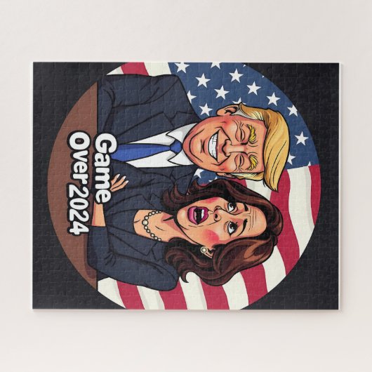 Donald Trump Kamala Harris Legpuzzel (Horizontaal)