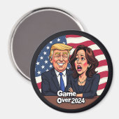 Donald Trump Kamala Harris Magneet (Voorkant / Achterkant)