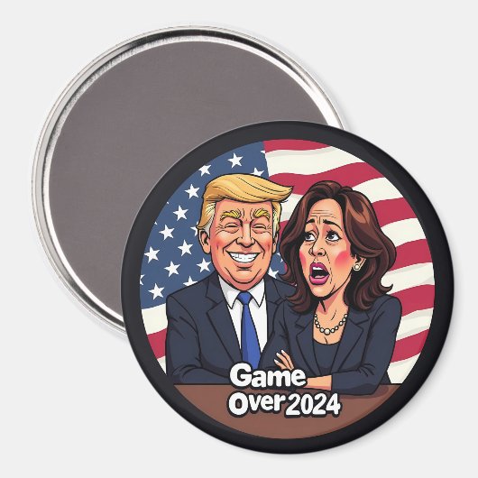 Donald Trump Kamala Harris Magneet (Voorkant / Achterkant)