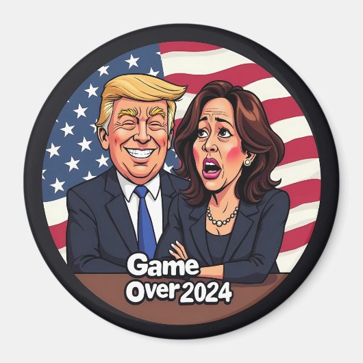 Donald Trump Kamala Harris Magneet (Voorkant)