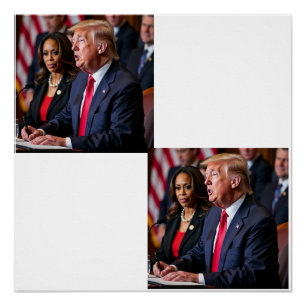 donald trump & kamala harris perfect poster
