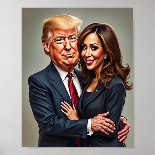 Donald Trump Kamala Harris Poster (Voorkant)