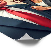 Donald Trump Kamala Harris Poster (Hoek)