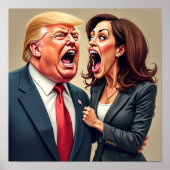 Donald Trump Kamala Harris Poster (Voorkant)