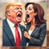 Donald Trump Kamala Harris Raamsticker (Vel 2)