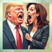 Donald Trump Kamala Harris Raamsticker (Vel 3)