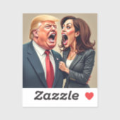 Donald Trump Kamala Harris Sticker (Vel)