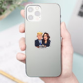 Donald Trump Kamala Harris Sticker (Telefoon)