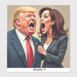 Donald Trump Kamala Harris Sticker