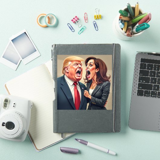 Donald Trump Kamala Harris Sticker (iPad Cover)