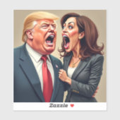 Donald Trump Kamala Harris Sticker (Vel)
