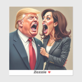 Donald Trump Kamala Harris Sticker