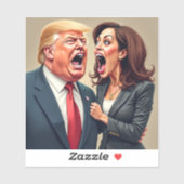 Donald Trump Kamala Harris Sticker (Vel)