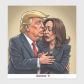 Donald Trump Kamala Harris Sticker (Vel)