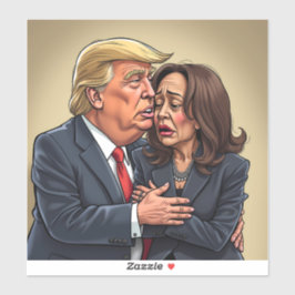 Donald Trump Kamala Harris Sticker