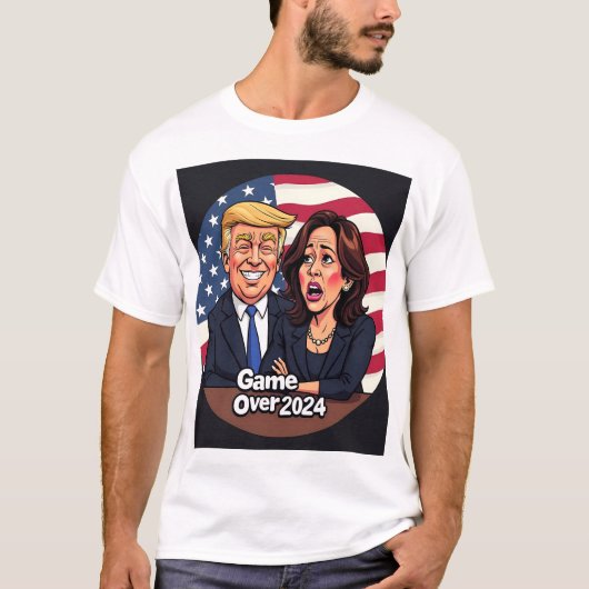 Donald Trump Kamala Harris T-shirt (Voorkant)