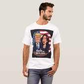 Donald Trump Kamala Harris T-shirt (Voorkant volledig)