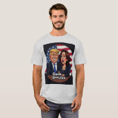Donald Trump Kamala Harris T-shirt (Voorkant volledig)
