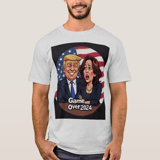 Donald Trump Kamala Harris T-shirt (Voorkant)