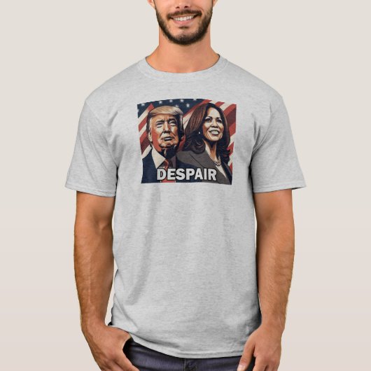 Donald Trump Kamala Harris wanhoop T-shirt (Voorkant)
