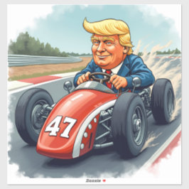Donald Trump, kampioen van de autosport Sticker