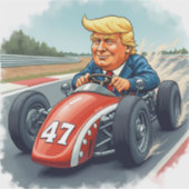 Donald Trump, kampioen van de autosport Sticker (Voorkant)