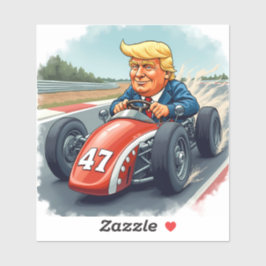 Donald Trump, kampioen van de autosport Sticker
