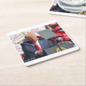 Donald Trump   Kartonnen Onderzetters (Schuin)