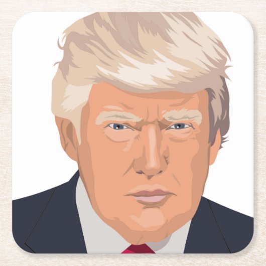 DONALD TRUMP KARTONNEN ONDERZETTERS (Voorkant)