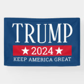 Donald Trump - Keep America Great CAN EDIT JAAR Spandoek (Horizontaal)