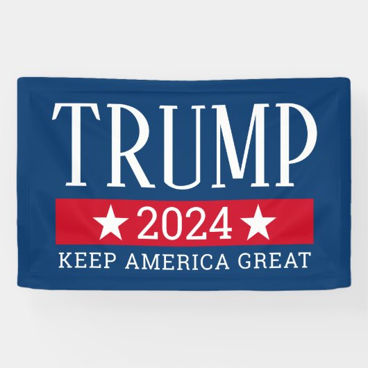 Donald Trump - Keep America Great CAN EDIT JAAR Spandoek (Horizontaal)