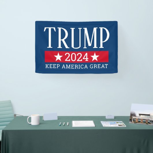 Donald Trump - Keep America Great CAN EDIT JAAR Spandoek (Beurs)