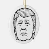 donald trump keramisch ornament (Rechts)