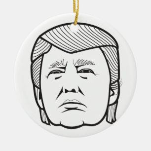 donald trump keramisch ornament
