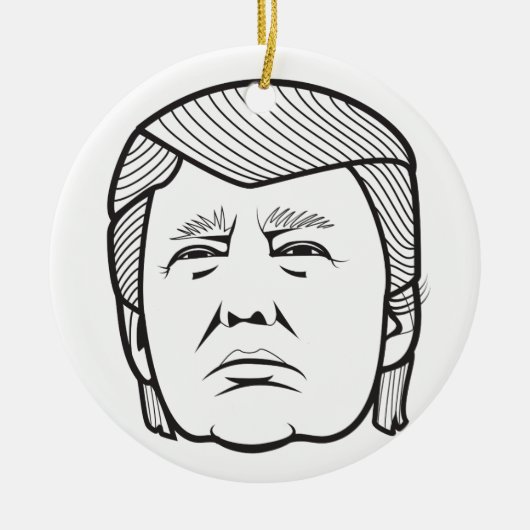 donald trump keramisch ornament (Voorkant)