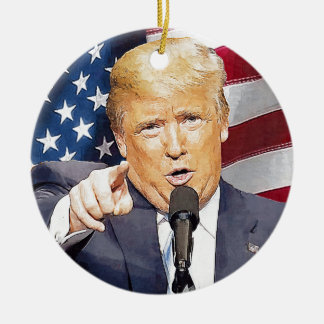 Donald Trump Keramisch Ornament