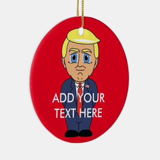 Donald Trump Keramisch Ornament (Rechts)