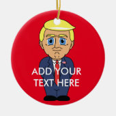 Donald Trump Keramisch Ornament (Voorkant)