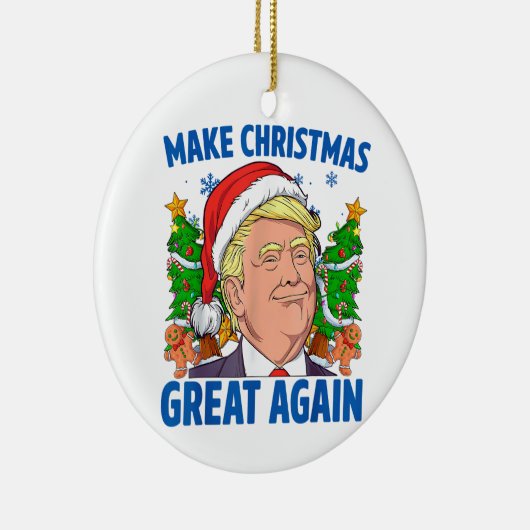 Donald Trump Keramisch Ornament (Rechts)